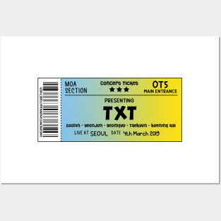 TXXT Concert Ticket Posters and Art